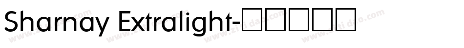 Sharnay Extralight字体转换